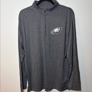 NFL Team Apparel Eagles Quarter-Zip Pullover NWT Sz L